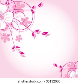 abstract floral background with place for your text