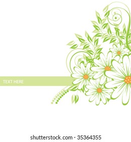 abstract floral background with place for your text