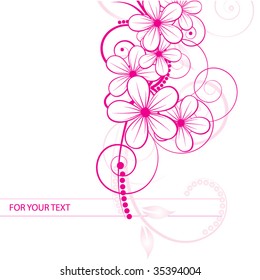 abstract floral background with place for your text