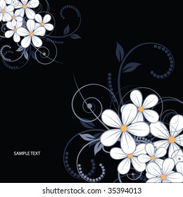 abstract floral background with place for your text