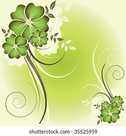 abstract floral background with place for your text