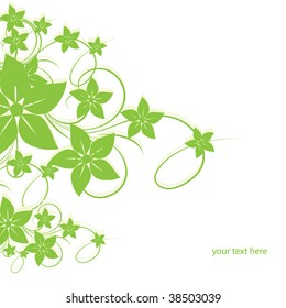 abstract floral background with place for your text