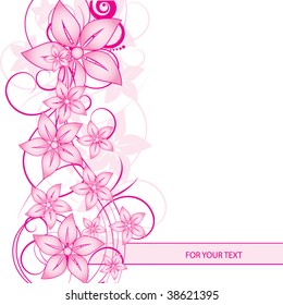 abstract floral background with place for your text