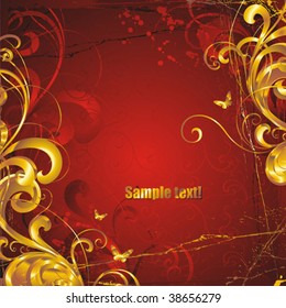 abstract floral background with place for your text