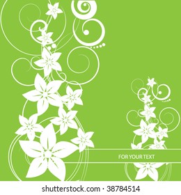 abstract floral background with place for your text