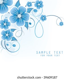 abstract floral background with place for your text