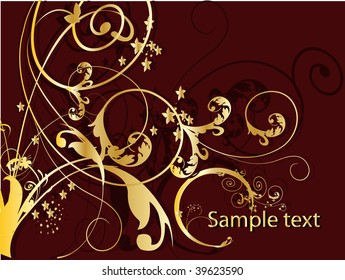  abstract floral background with place for your text