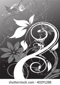 abstract floral background with place for your text