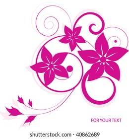 abstract floral background with place for your text