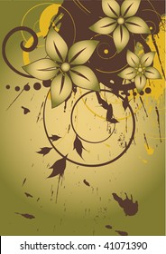 abstract floral background with place for your text