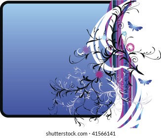 abstract floral background with place for your text