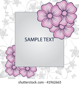 abstract floral background with place for your text