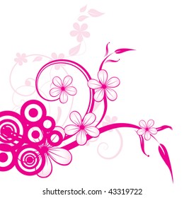 abstract floral background with place for your text