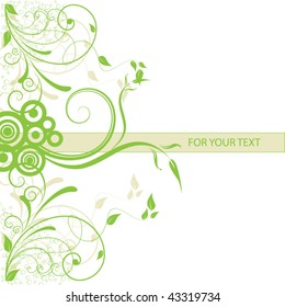 abstract floral background with place for your text