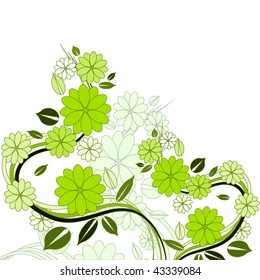 abstract floral background with place for your text