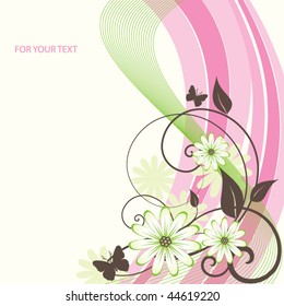 abstract floral background with place for your text