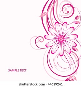 abstract floral background with place for your text