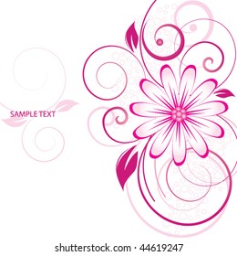 abstract floral background with place for your text