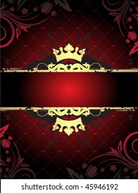 Abstract floral background with place for your text