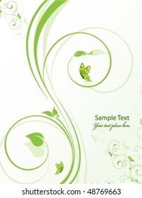 abstract floral background with place for your text