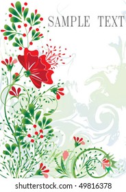 abstract floral background with place for your text