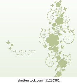 abstract floral background with place for your text