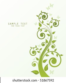 Abstract floral background with place for your text