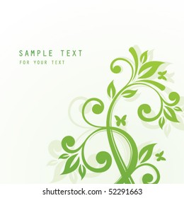 Abstract floral background with place for your text
