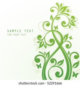 Abstract floral background with place for your text
