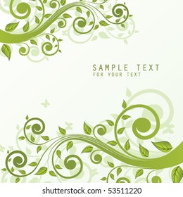 Abstract floral background with place for your text