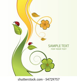  abstract floral background with place for your text