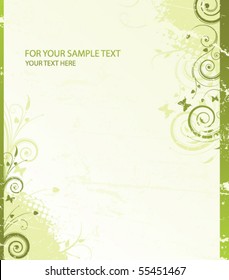  abstract floral background with place for your text