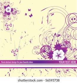 abstract floral background with place for your text