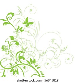 Abstract floral background with place for your text