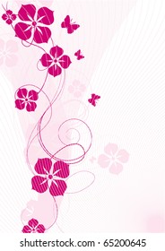 abstract floral background with place for your text