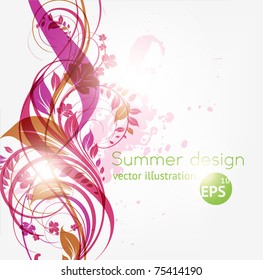 abstract floral background with place for your text