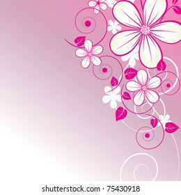 abstract floral background with place for your text