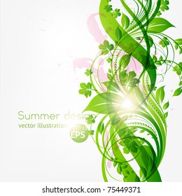 abstract floral background with place for your text