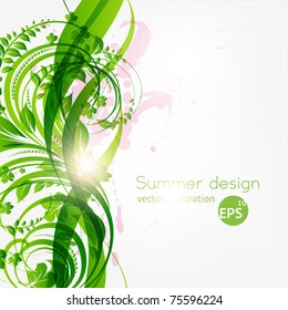 abstract floral background with place for your text