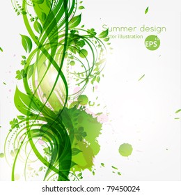 abstract floral background with place for your text. vector eps 10