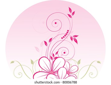 abstract floral background with place for your text