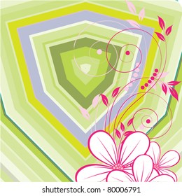 abstract floral background with place for your text