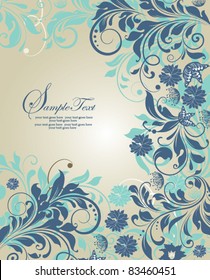 abstract floral background with place for your text