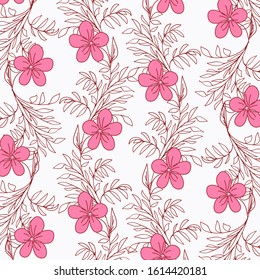 Abstract floral background. For printing on textiles, wrapping paper, postcards, notebooks and other purposes.                                                                                          