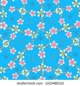  Abstract floral background. For printing on textiles, wrapping paper, postcards, notebooks and other purposes.                                                                                         