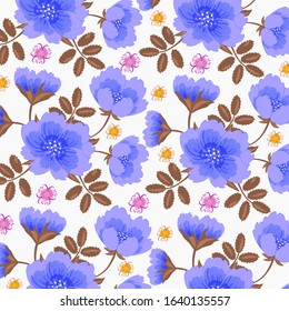  Abstract floral background. For printing on textiles, wrapping paper, postcards, notebooks and other purposes.                                                                                         