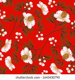  Abstract floral background. For printing on textiles, wrapping paper, postcards, notebooks and other purposes.                                                                                         