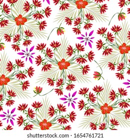  Abstract floral background. For printing on textiles, wrapping paper, postcards, notebooks and other purposes.                                                                                         
