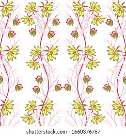  Abstract floral background. For printing on textiles, wrapping paper, postcards, notebooks and other purposes.                                                                                         