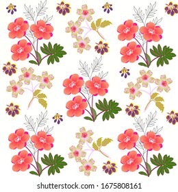  Abstract floral background. For printing on textiles, wrapping paper, postcards, notebooks and other purposes.                                                                                         